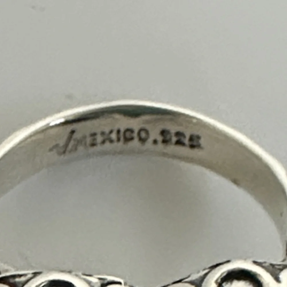 925 sterling silver Heart Turquoise  Gemstone Silver Ring